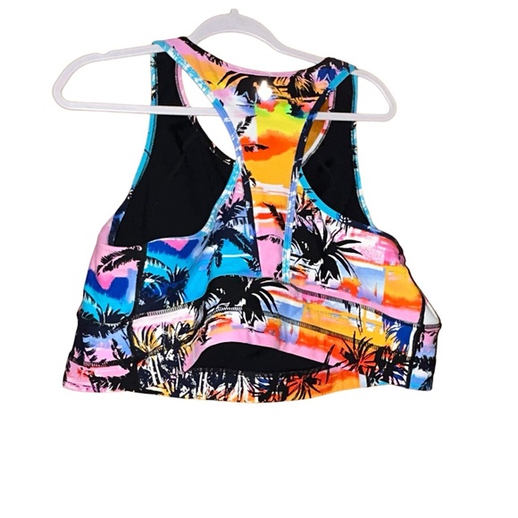 Torrid Low-Impact Wireless Active Sports Bra 3x 22 24 palm tree paradise - Picture 2 of 2